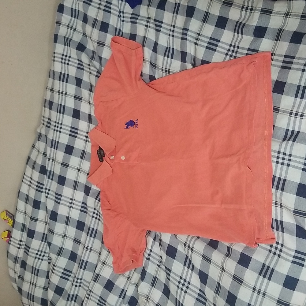Pink polo XL